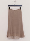 SWAYING 25 Early Autumn Double-layer Splicing Skirt SW-SW25PF3B05C2-HL Gray Green